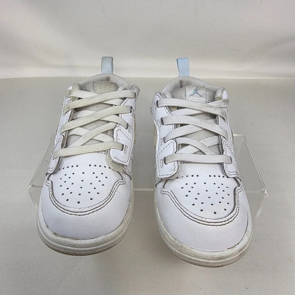 Jordan 1 Low Alt Toddler 8C White Iridescent Glitter FQ9114-100 Fair Condition